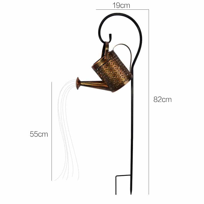 Solar Powered Watering Can LED Lamp for the Garden