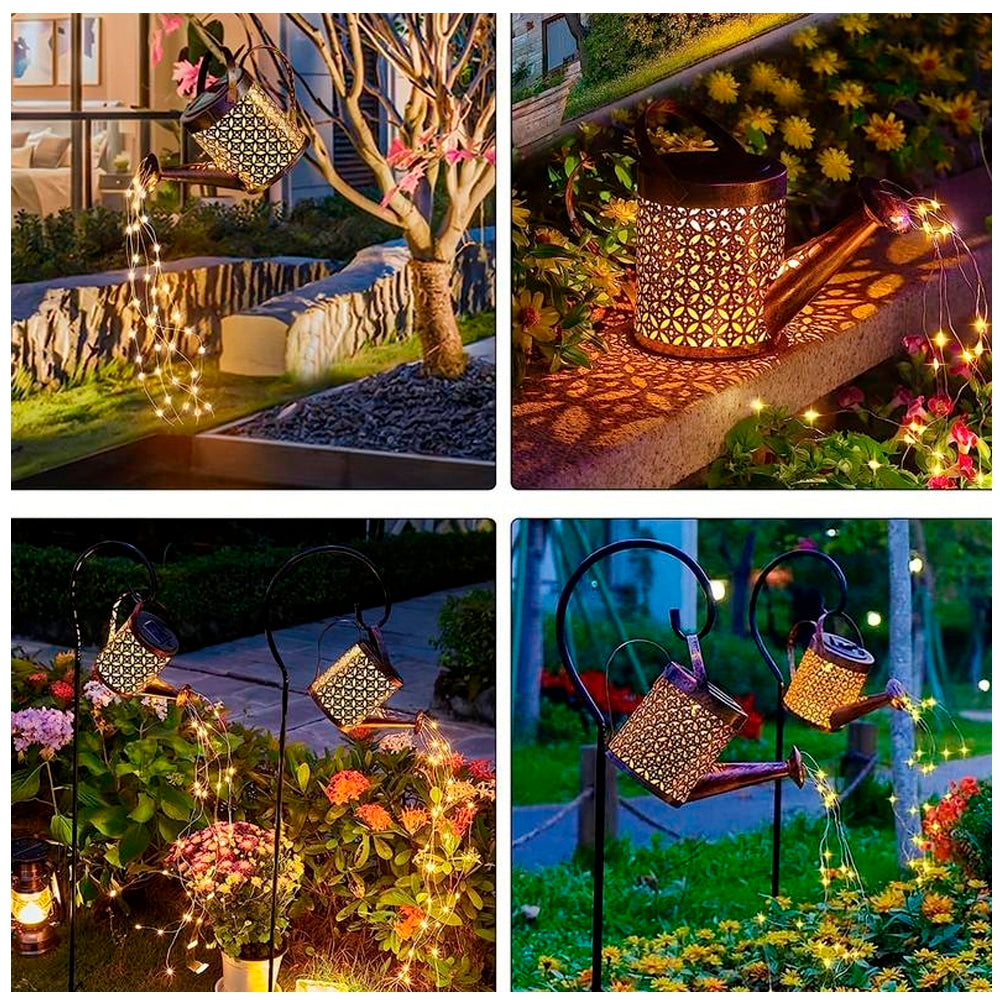 Solar Powered Watering Can LED Lamp for the Garden