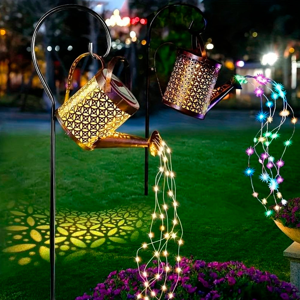 Solar Powered Watering Can LED Lamp for the Garden