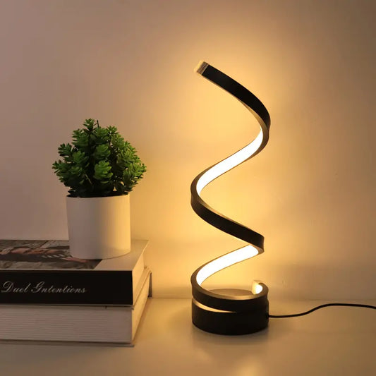 SPIRALUX Table Lamp - Modern Dimmable Spiral Design