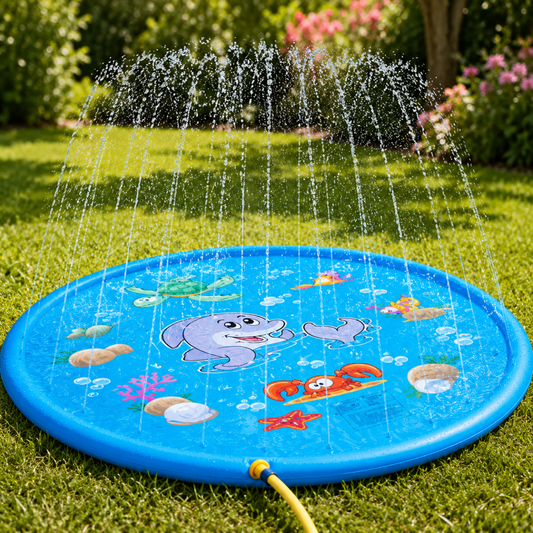 SPLASHCIRCLE – Inflatable PVC Water Splash Mat for Summer Outdoor Fun