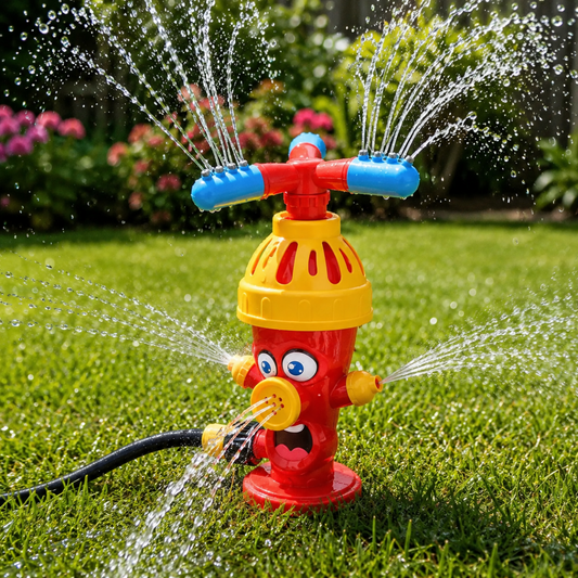 SPLASHHYDRA – Cartoon hydrant sprinkler for splashy water fun in the garden