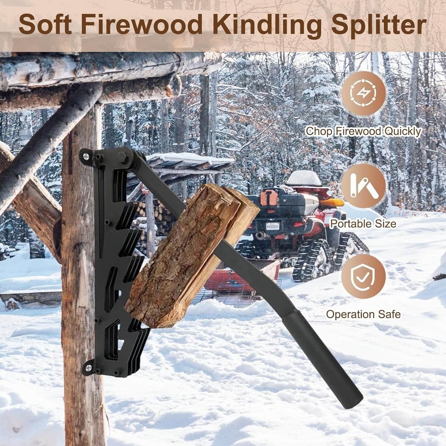 SplitMate | Wall-mounted Wood Splitter for Kindling