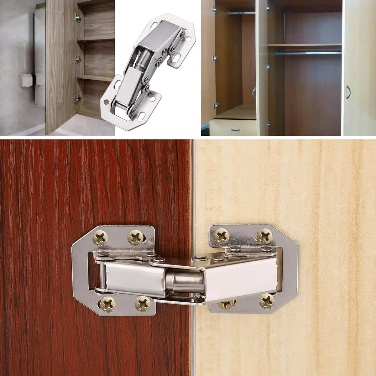 Steel Soft-Close Cabinet Hinges with Hydraulic Damping Mechanism