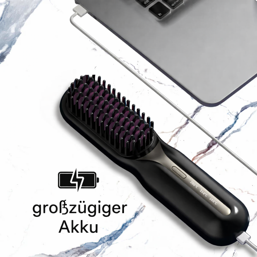 Straightener | Wireless Straightening Brush | Quick Styling & Shiny Hair | IonFlex Styler