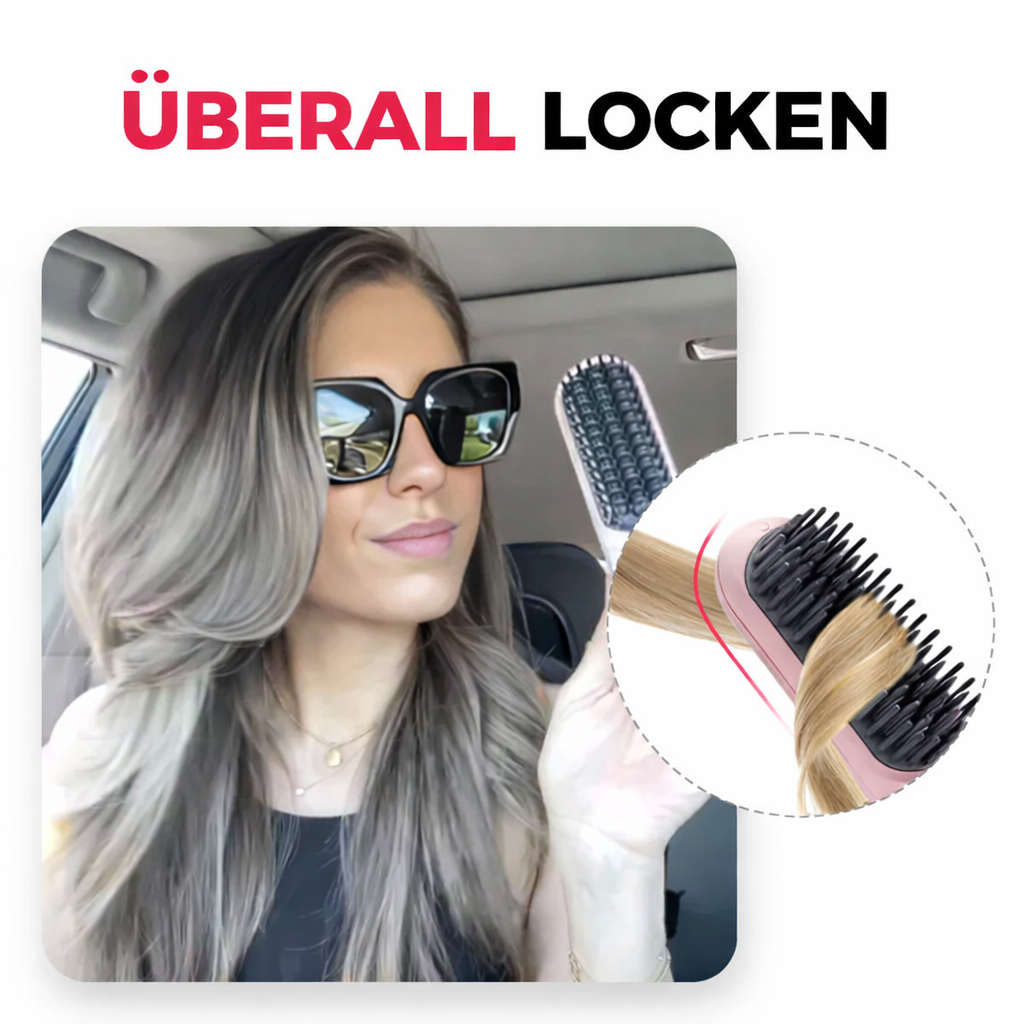 Straightener | Wireless Straightening Brush | Quick Styling & Shiny Hair | IonFlex Styler
