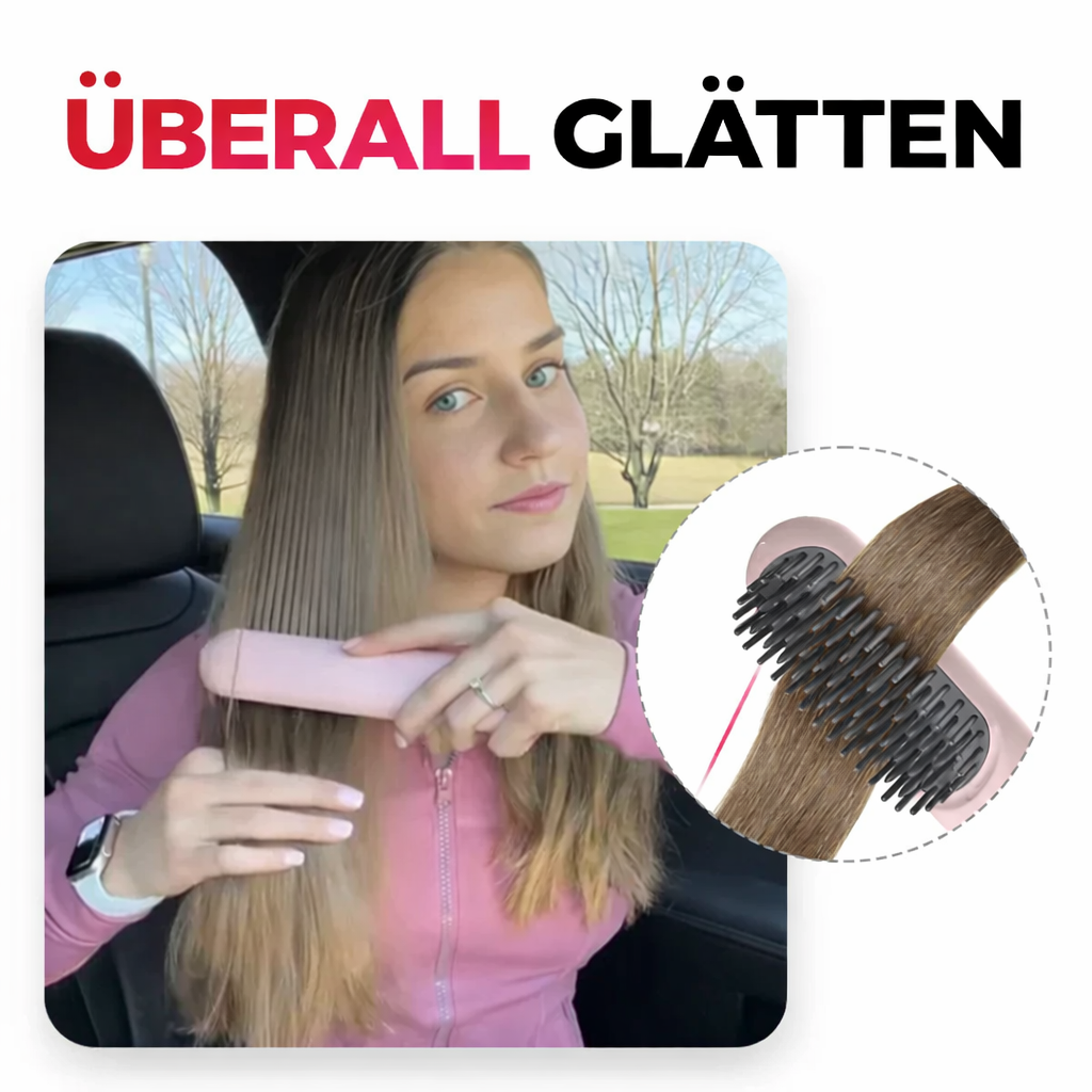Straightener | Wireless Straightening Brush | Quick Styling & Shiny Hair | IonFlex Styler