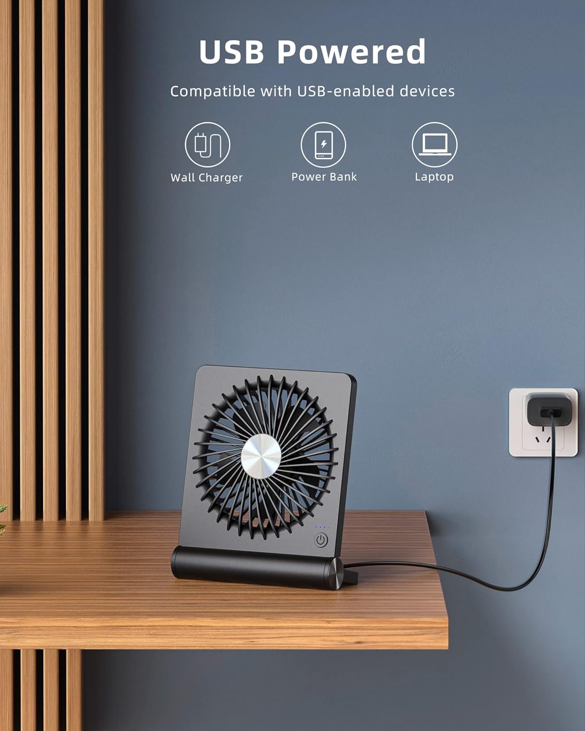 Stronger Wind Ultra Quiet Small Table Fan