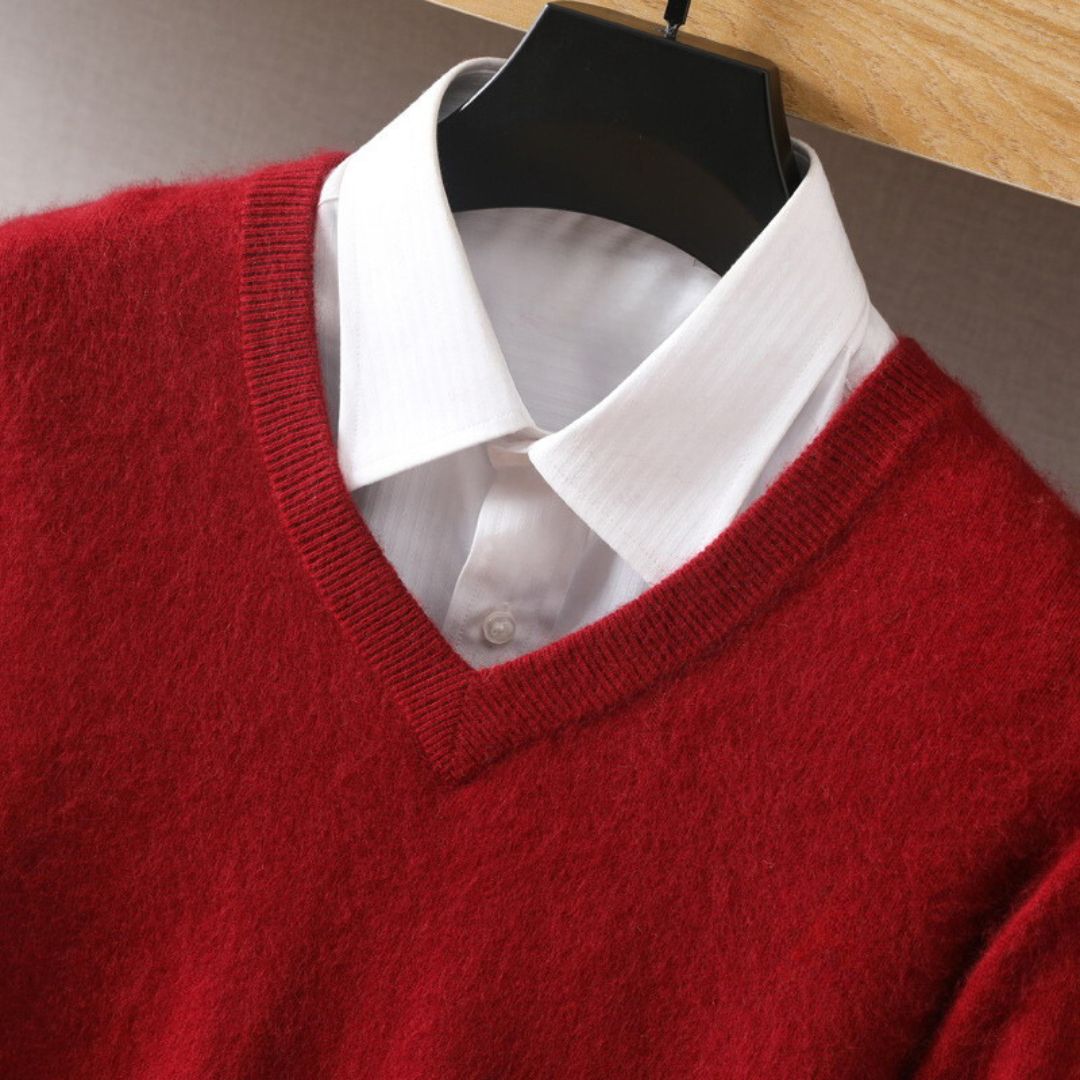 Stylish Men's V-Neck Sweater