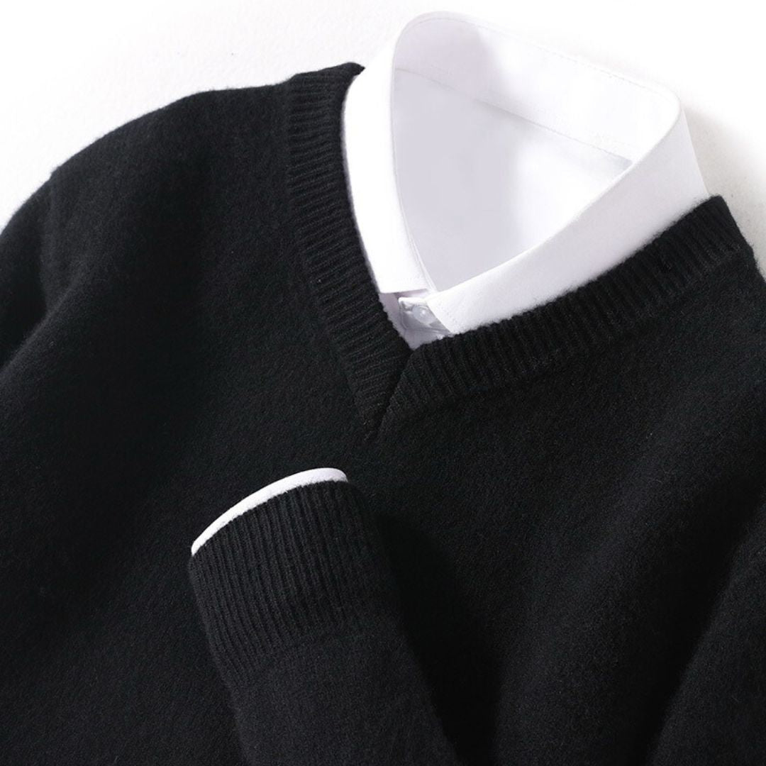 Stylish Men's V-Neck Sweater