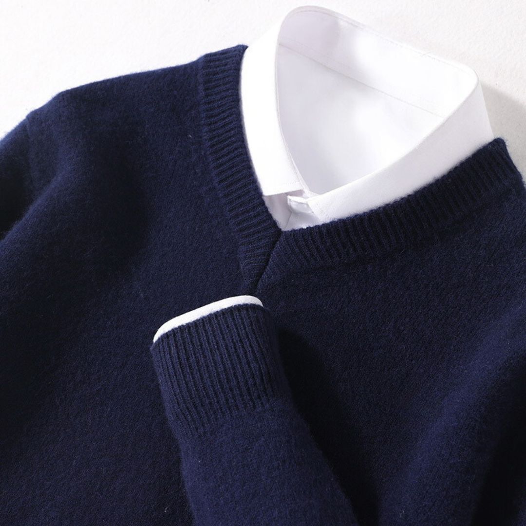 Stylish Men's V-Neck Sweater