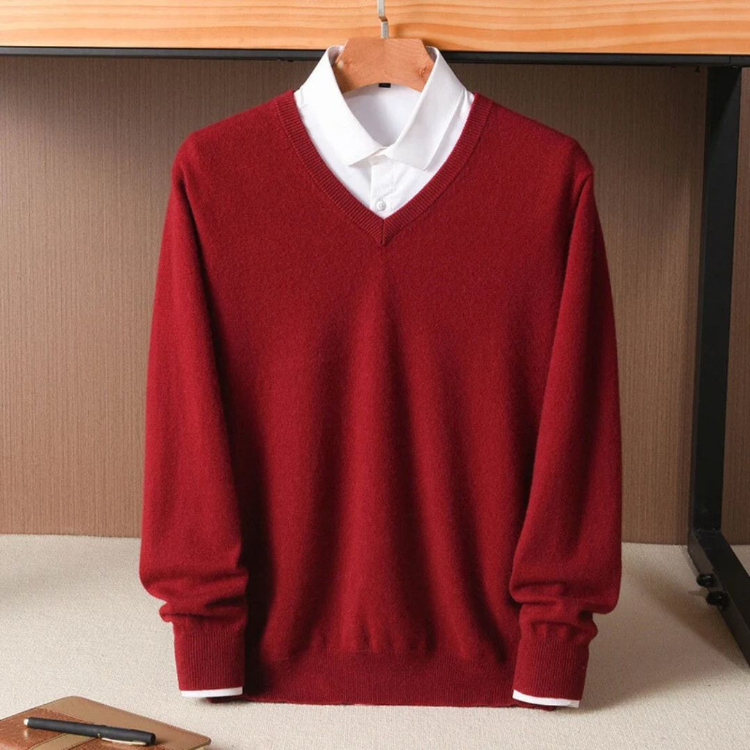 Stylish Men's V-Neck Sweater
