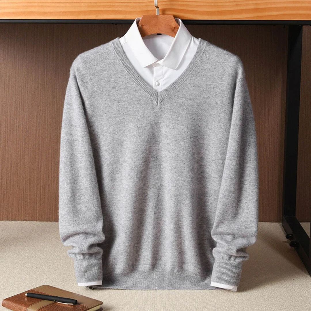 Stylish Men's V-Neck Sweater