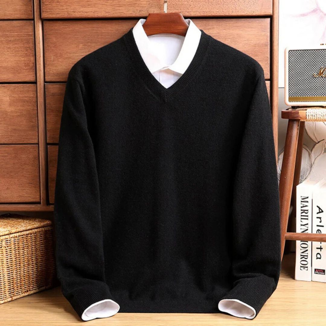 Stylish Men's V-Neck Sweater