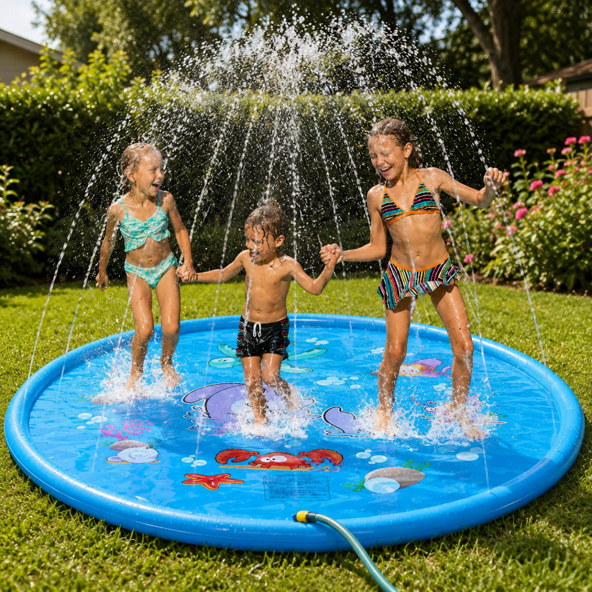 SUMMERFLOW – Inflatable Water Play Mat for Fun Outdoor Enjoyment