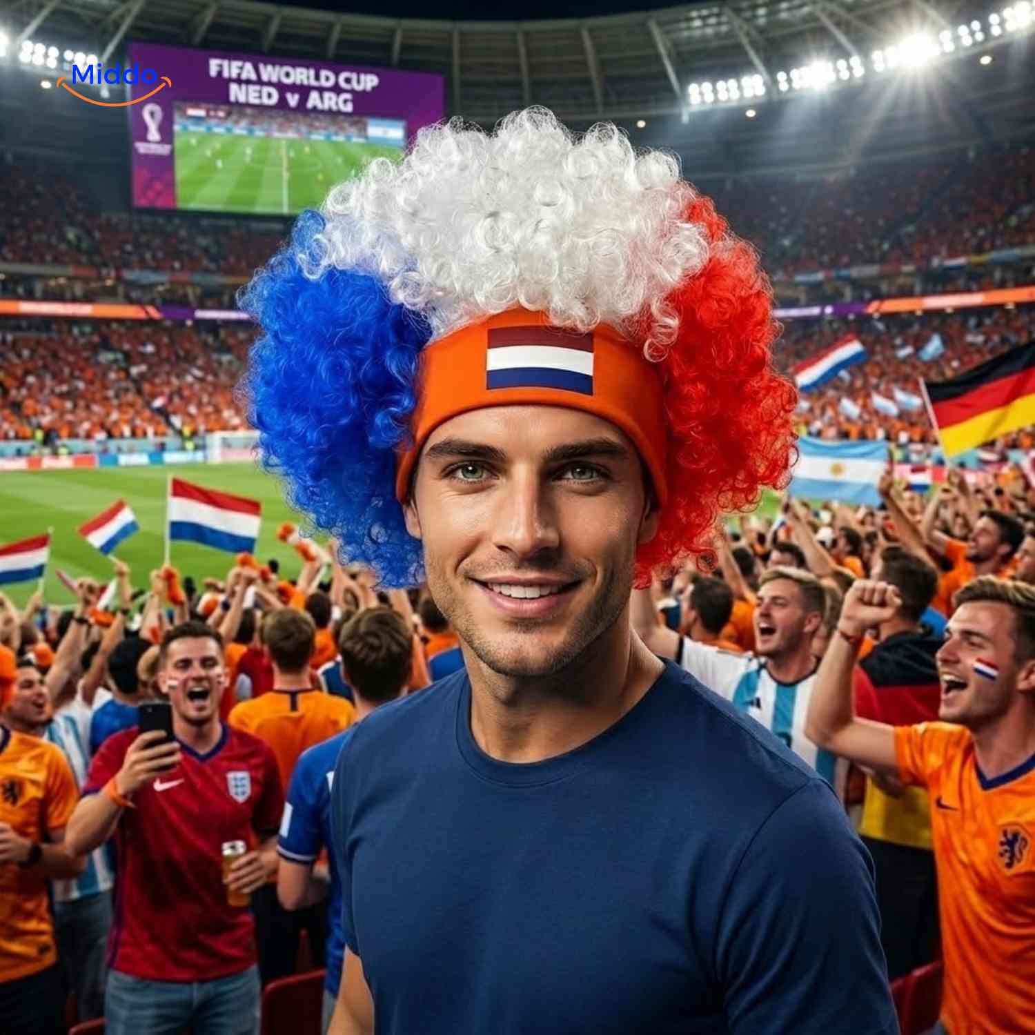 Support Wig | World Cup Style, Comfortable and Eye-Catching