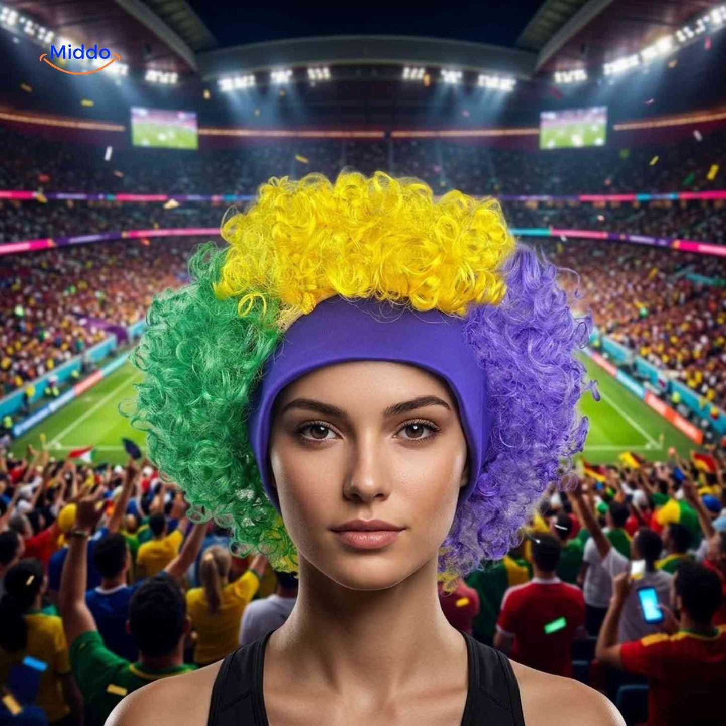 Support Wig | World Cup Style, Comfortable and Eye-Catching