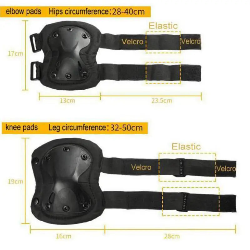 Tactical Knee & Elbow Pads for Outdoor Sports