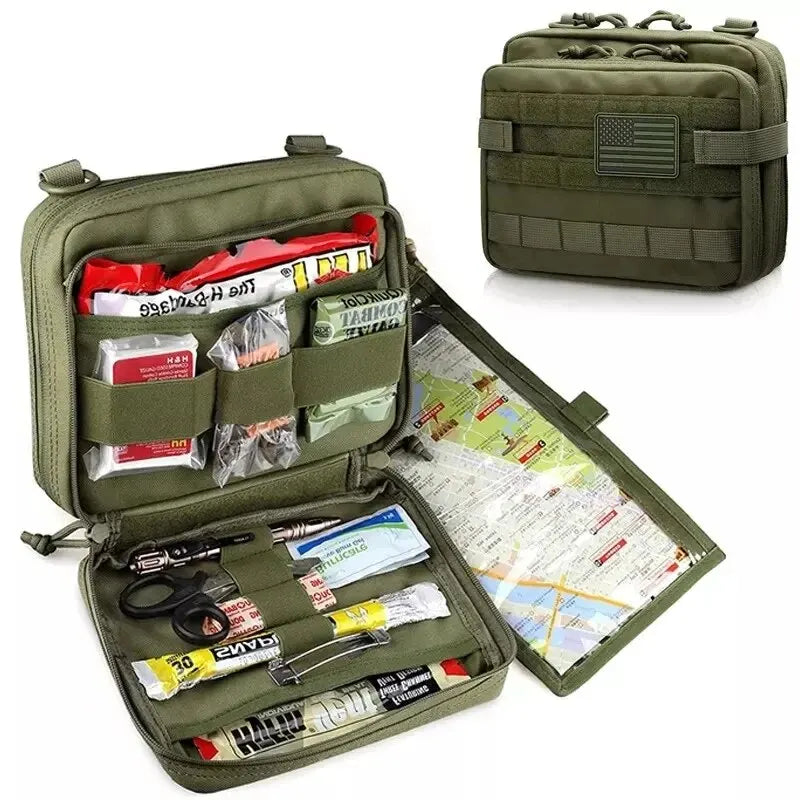 Tactical MOLLE Admin Pouch with Magazine Storage & Utility