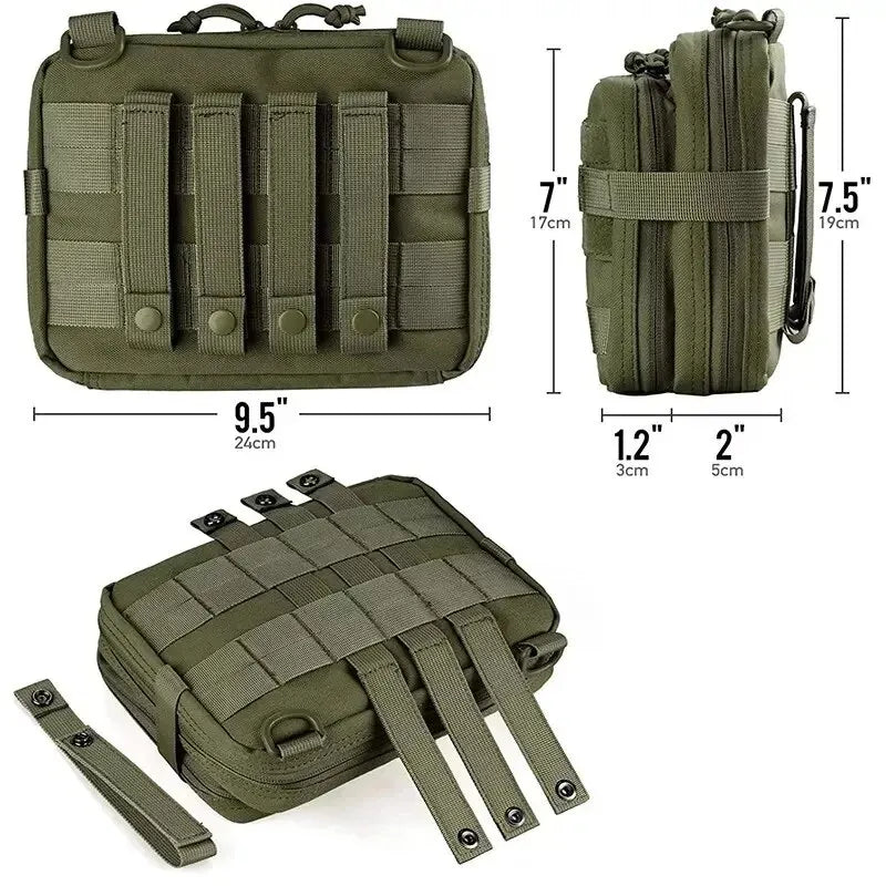 Tactical MOLLE Admin Pouch with Magazine Storage & Utility