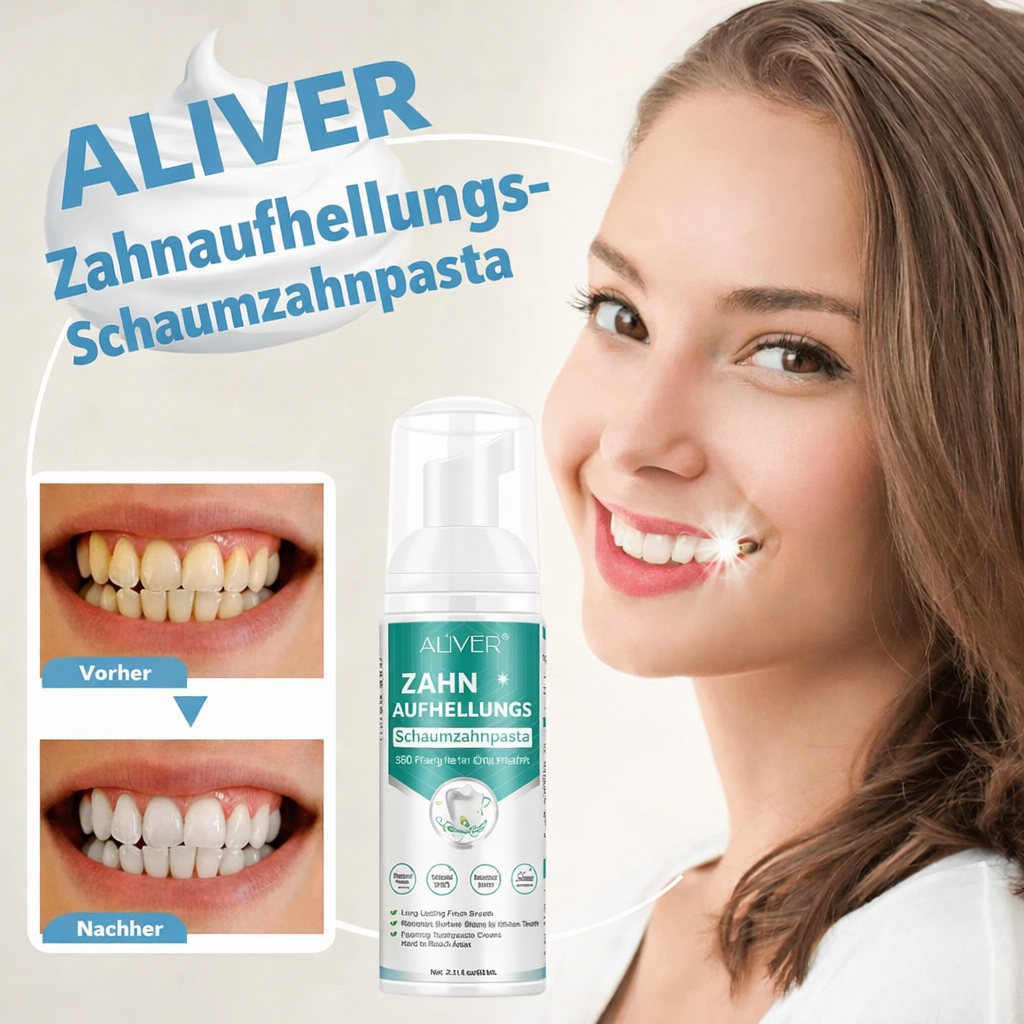 Teeth Whitening | Whitening Foam Toothpaste | Removes Stains | JustWhite