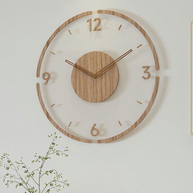 TimeWood - Nordic Stylish Solid Wood Wall Clock 14 Inch