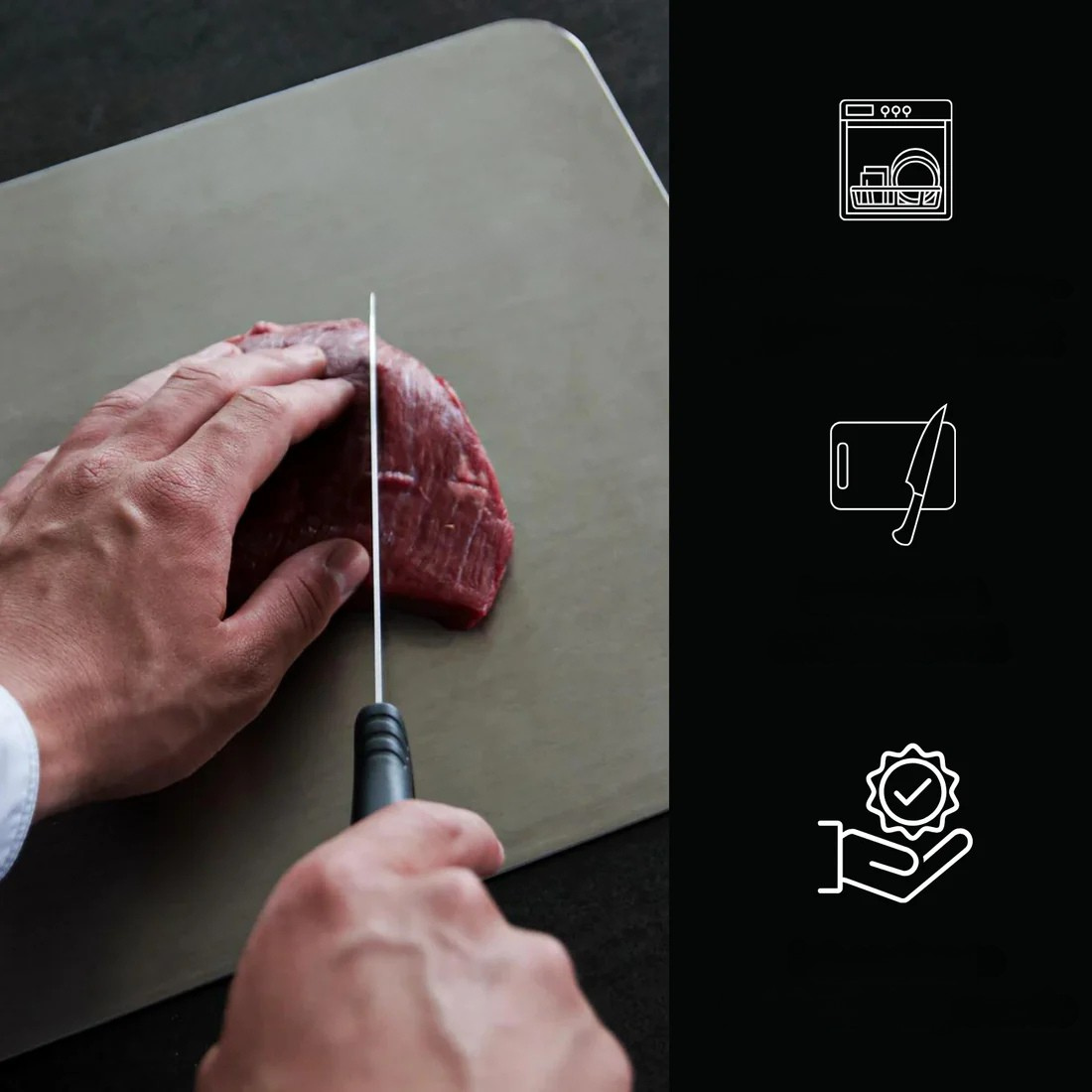 TitanEdge Cutting Board – Thick Titanium Cutting Board