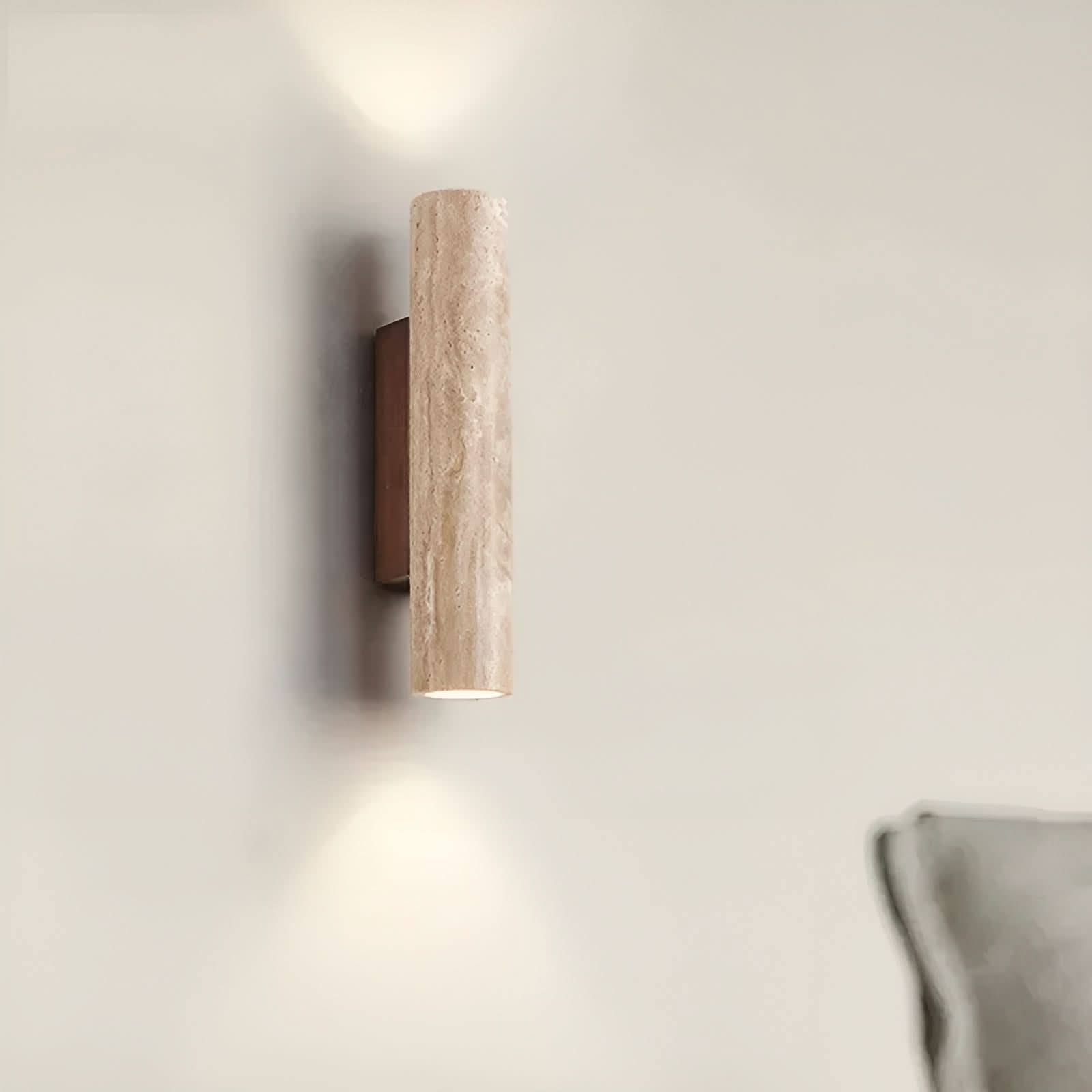 Travertine LED Wall Light – Wabi-Sabi Style Lamp