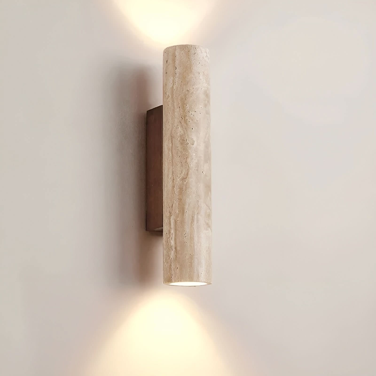 Travertine LED Wall Light – Wabi-Sabi Style Lamp