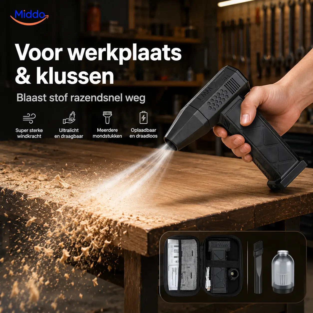 TurboJet Pro™ – Powerful Air Blower (130,000 RPM) for Dust, Car, BBQ, Workshop, and More!