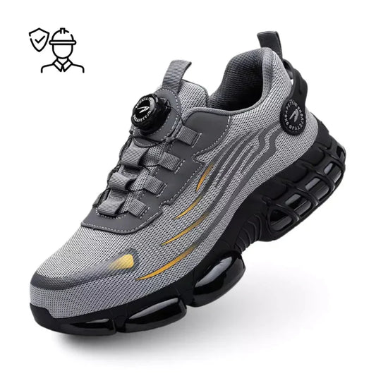 Ultralight, Durable Safety Shoes with Steel Toe and Rotating Buckle