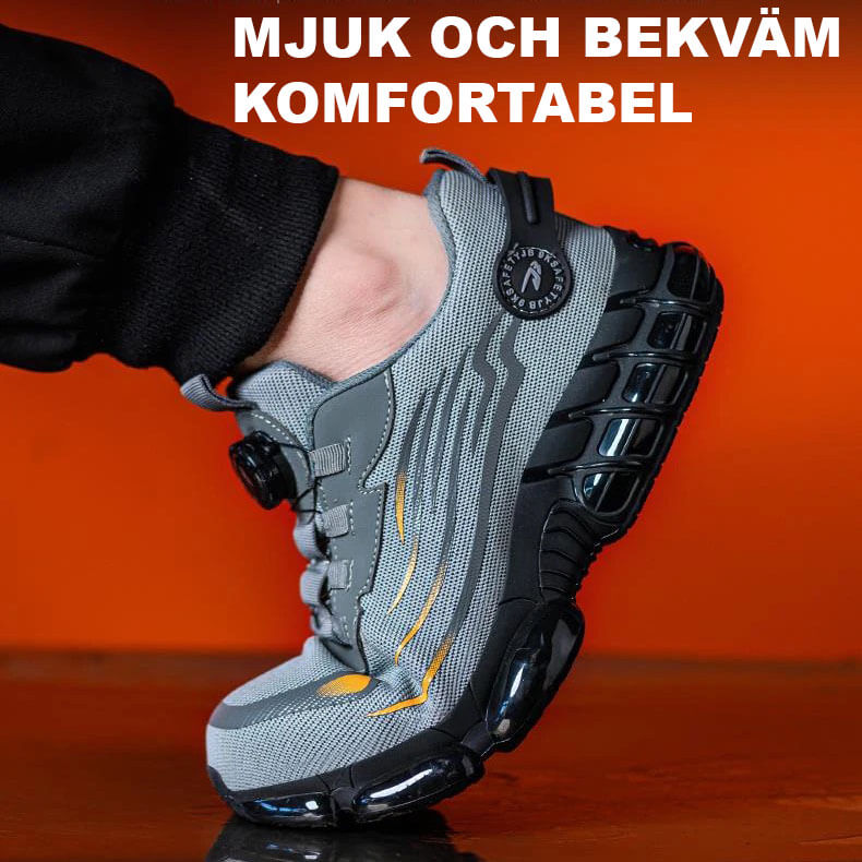 Ultralight, Durable Safety Shoes with Steel Toe and Rotating Buckle