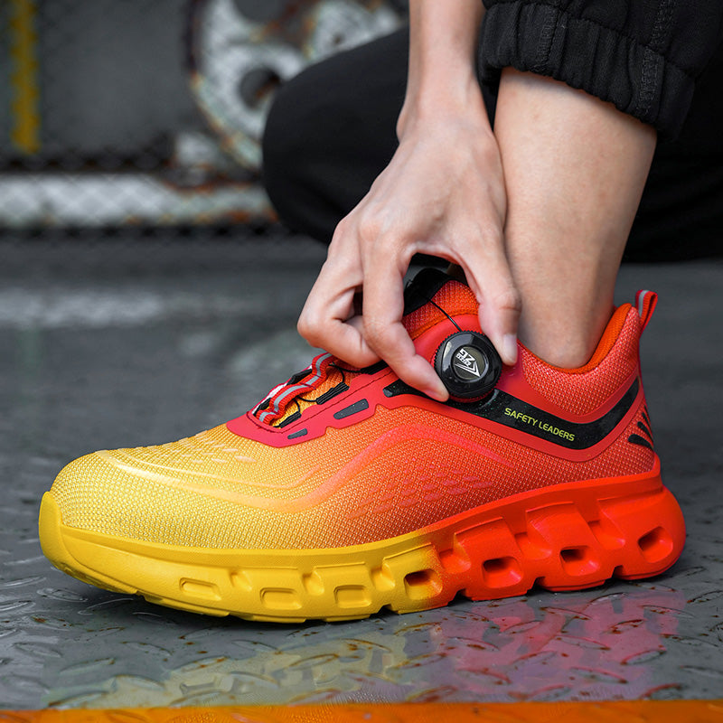 Ultralight, Durable Safety Shoes with Steel Toe and Rotating Buckle
