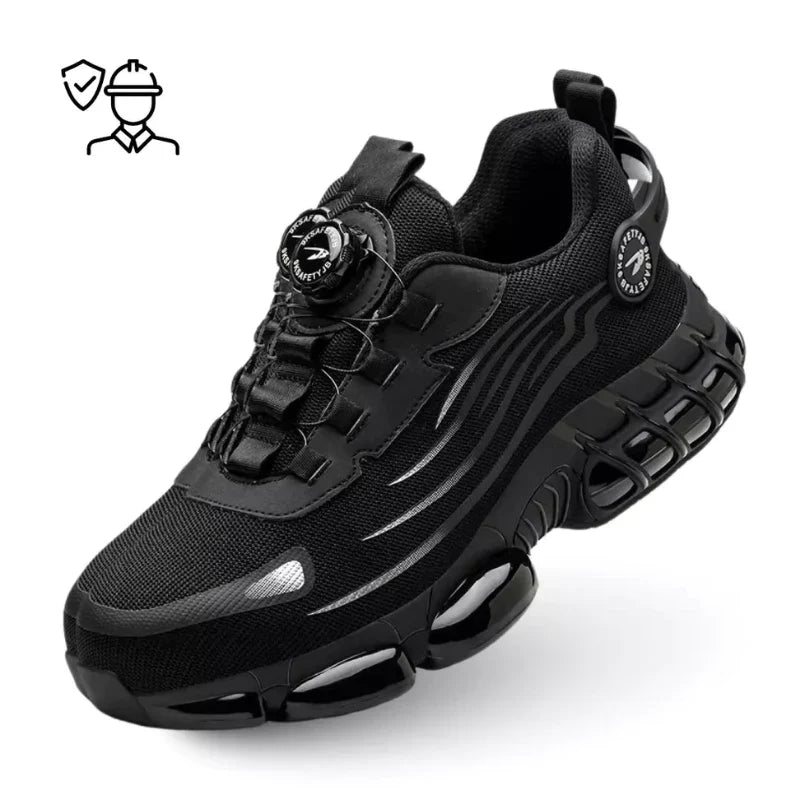 Ultralight, Durable Safety Shoes with Steel Toe and Rotating Buckle