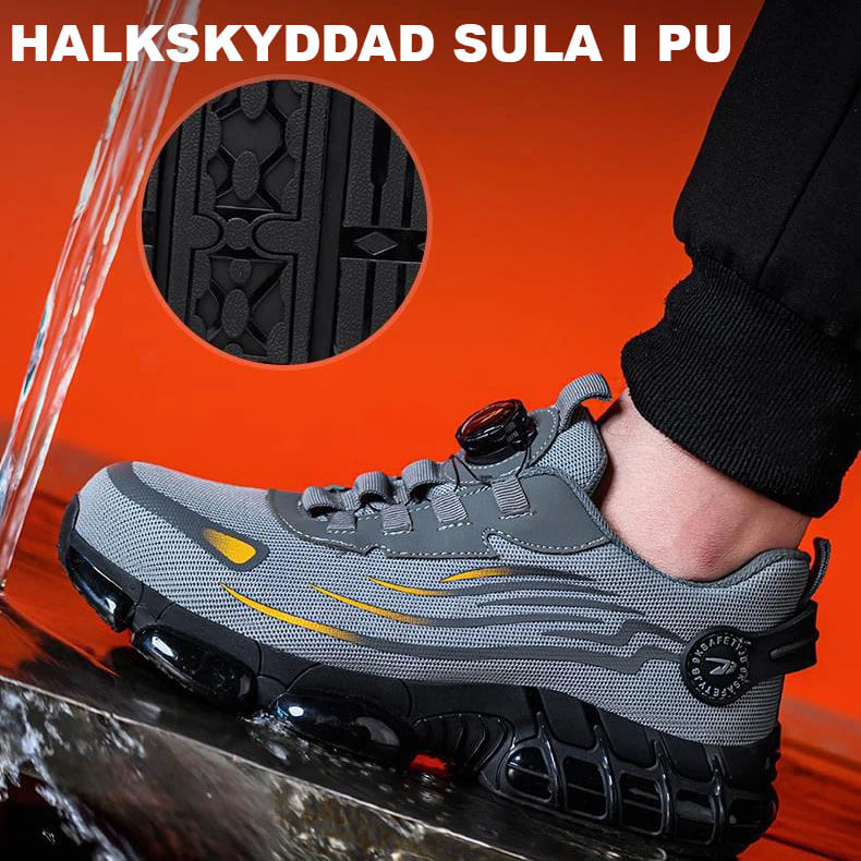 Ultralight, Durable Safety Shoes with Steel Toe and Rotating Buckle
