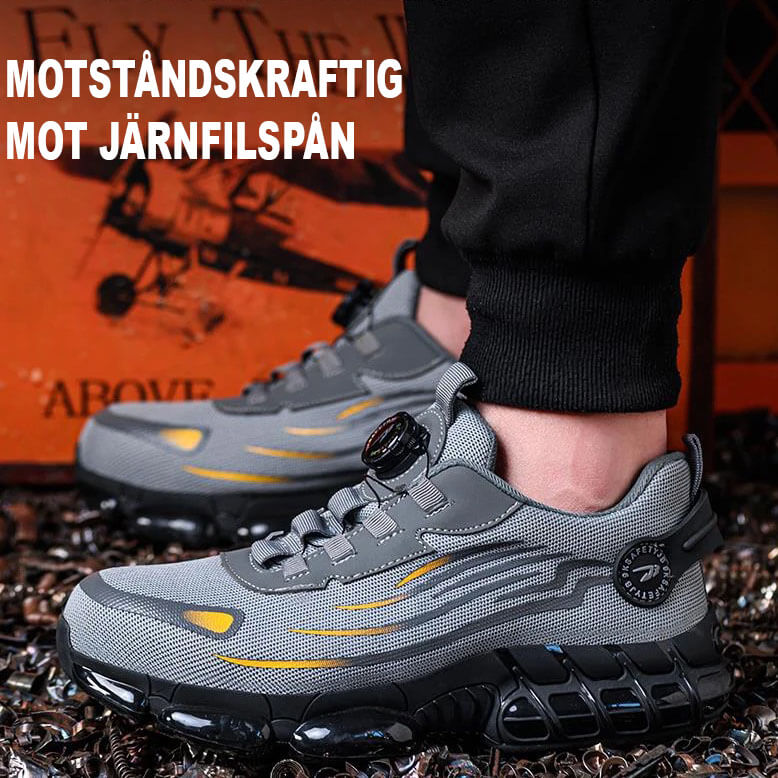 Ultralight, Durable Safety Shoes with Steel Toe and Rotating Buckle