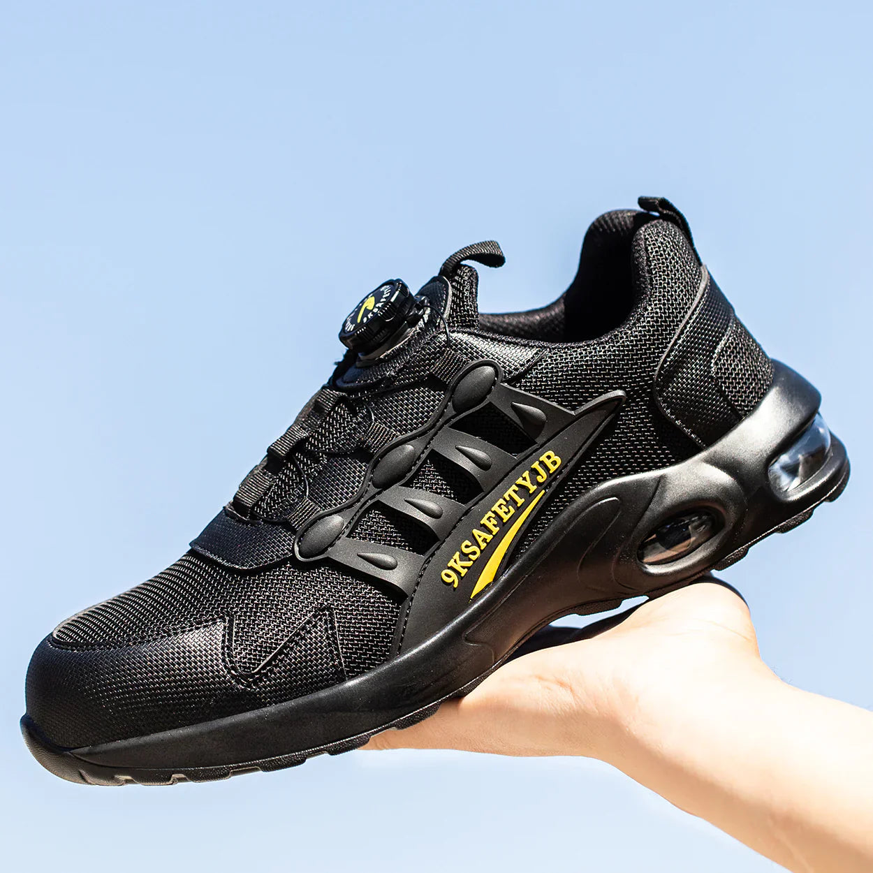 Ultralight, Durable Safety Shoes with Steel Toe and Rotating Buckle