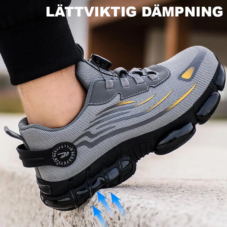 Ultralight, Durable Safety Shoes with Steel Toe and Rotating Buckle