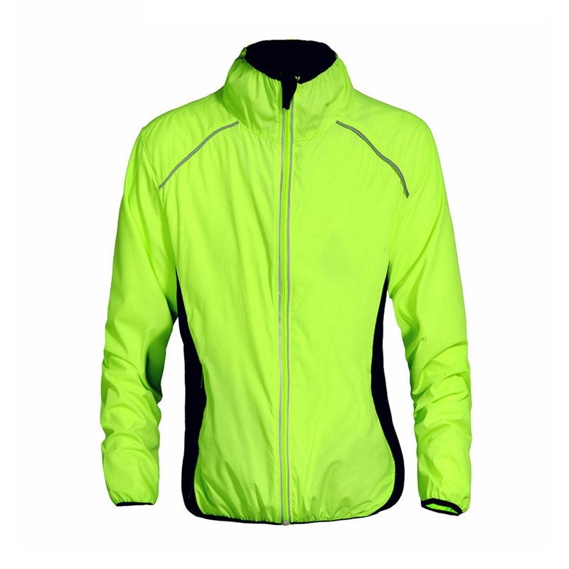 Unisex Bicycle Windbreaker with Reflectors - Waterproof and Windproof