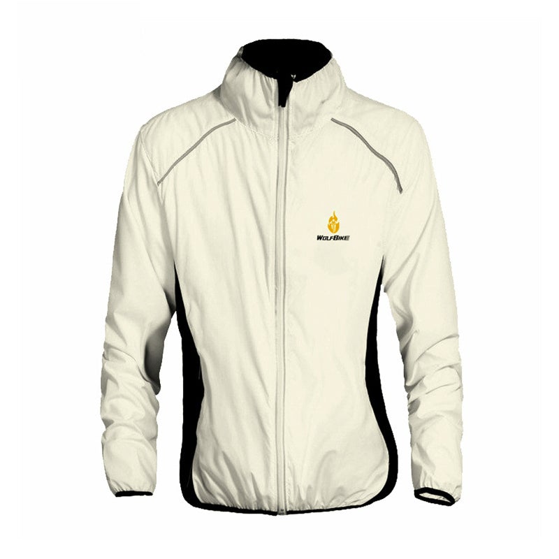 Unisex Bicycle Windbreaker with Reflectors - Waterproof and Windproof