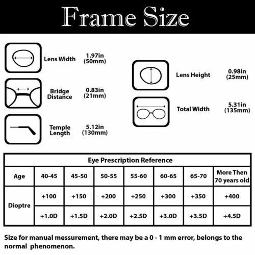 Unisex Folding Reading Glasses with Case - Portable Design