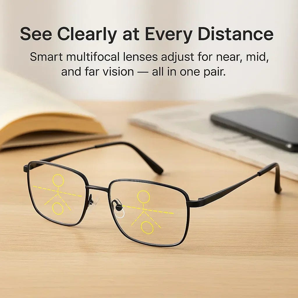 Unisex German Intelligent Progressive Multifocal Glasses