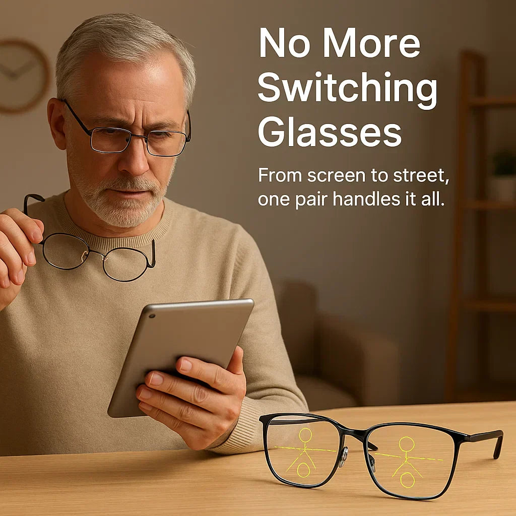 Unisex German Intelligent Progressive Multifocal Glasses