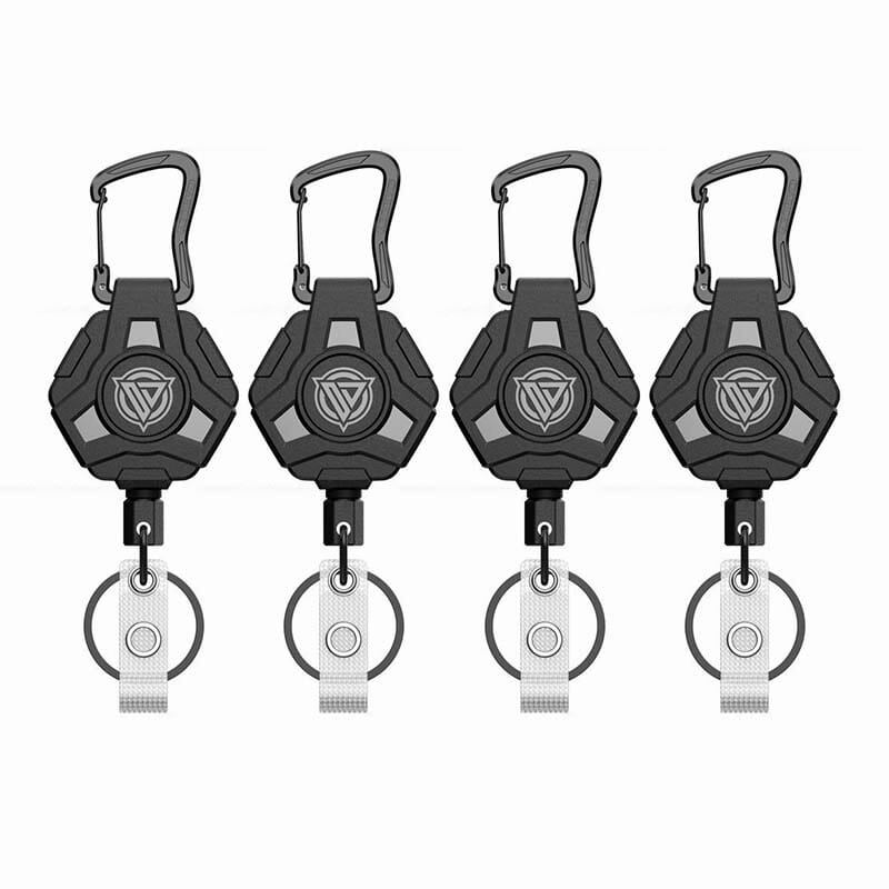 Unisex Heavy-Duty Retractable Keychain & Badge Reel