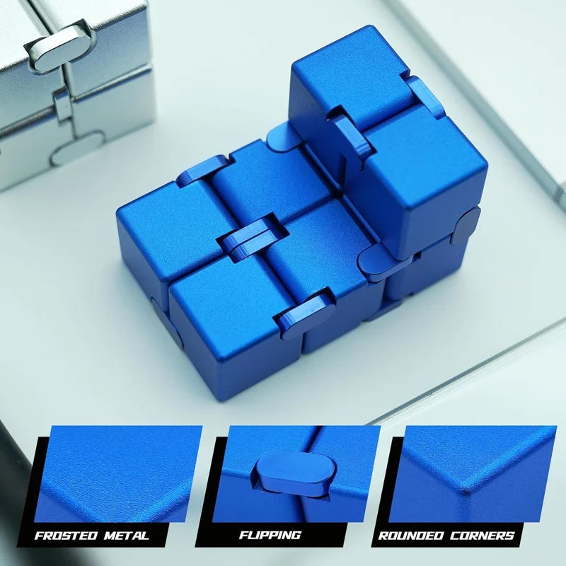 Unisex Infinity Fidget Stress Relief Cube Toy