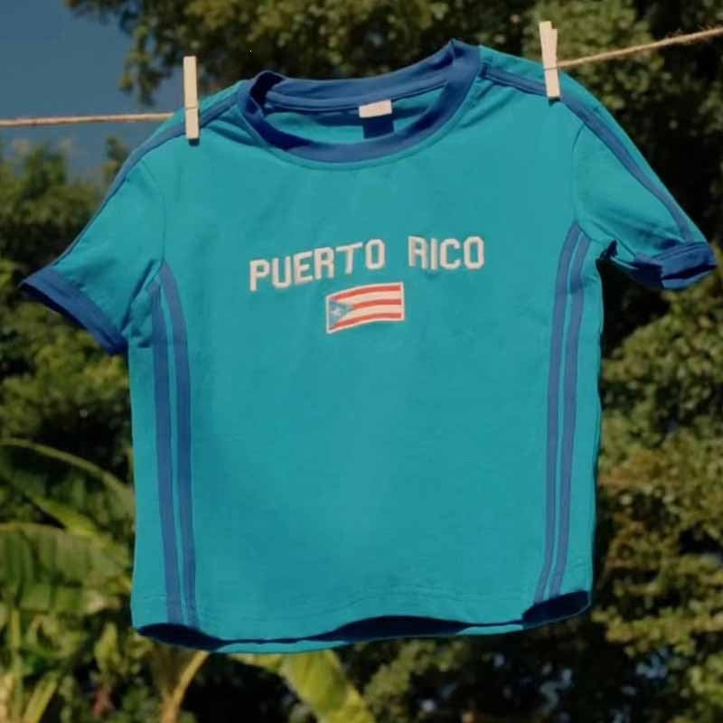 Unisex Retro Slim Fit Sporty Short Sleeve T-Shirt with Flag Motif