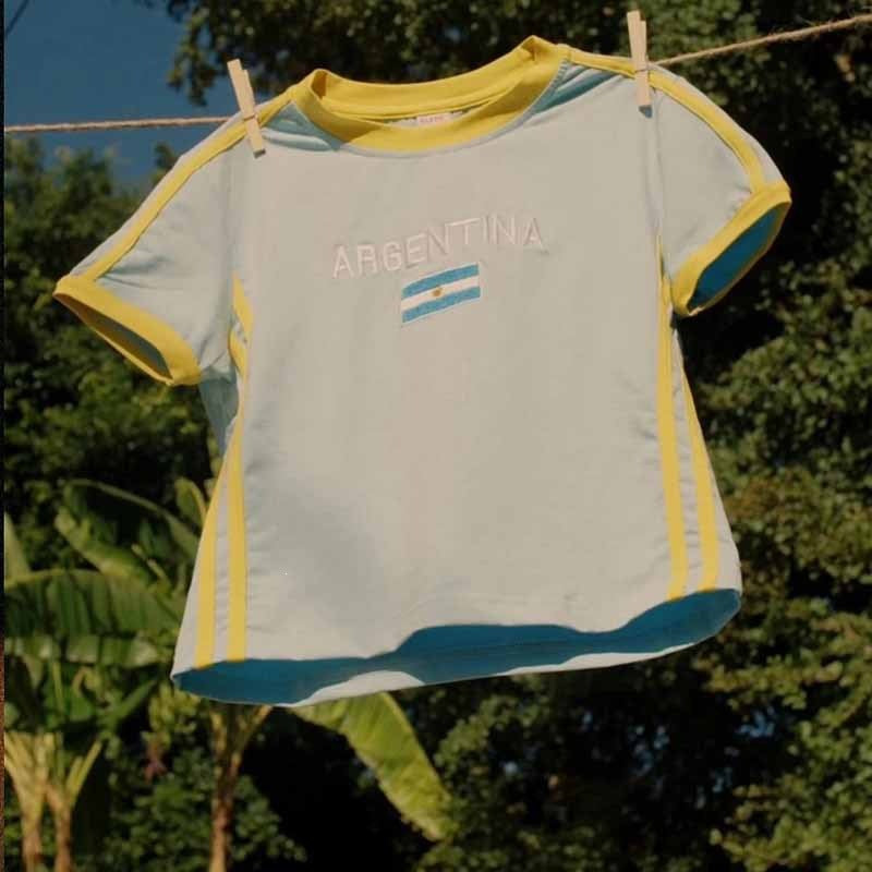 Unisex Retro Slim Fit Sporty Short Sleeve T-Shirt with Flag Motif