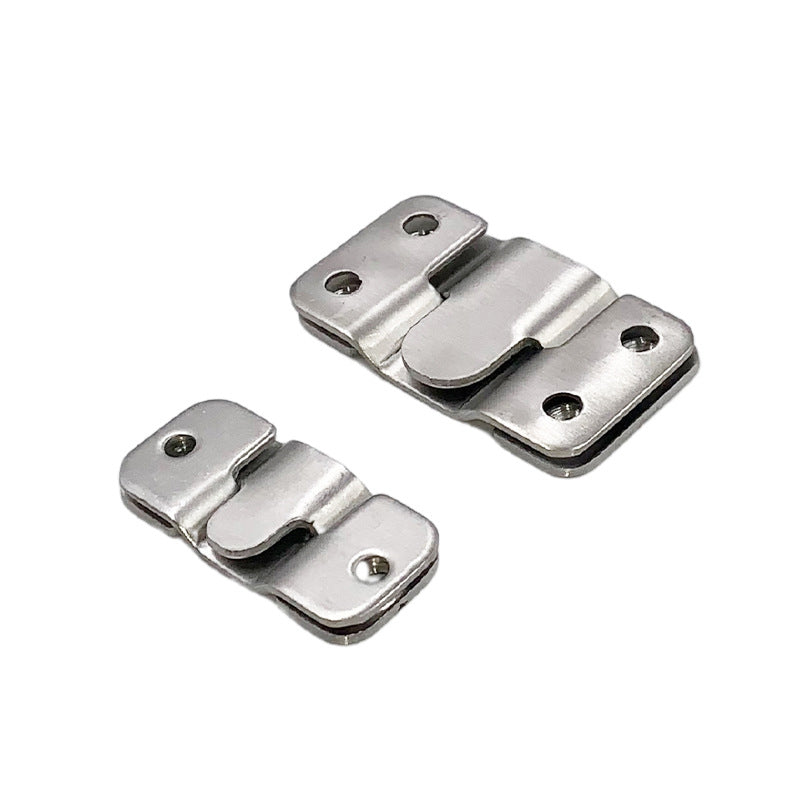 Unisex Stainless Steel Interlock Hanging Buckle Flush Mount Bracket