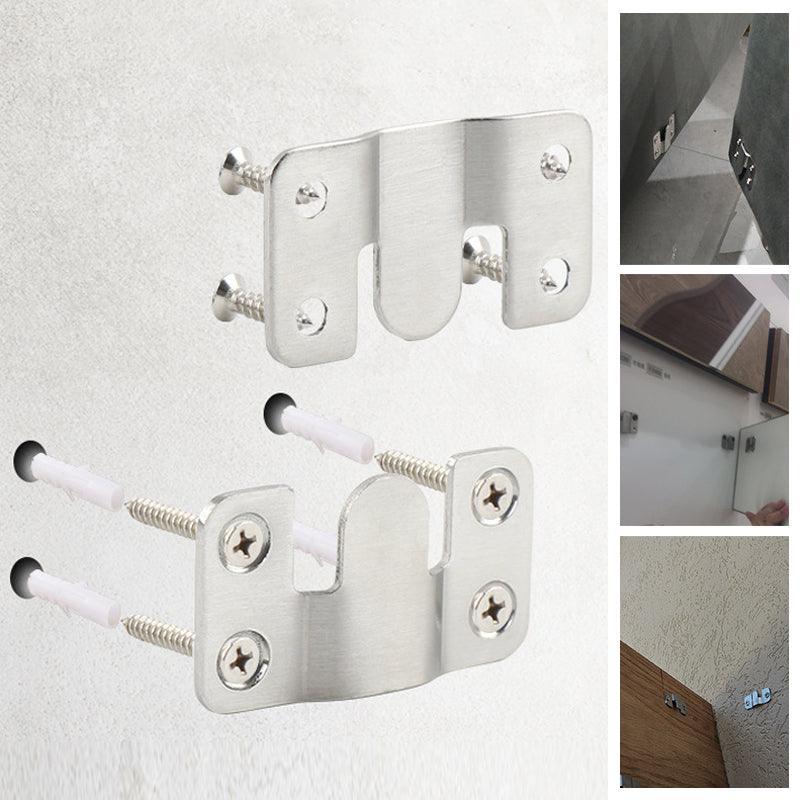 Unisex Stainless Steel Interlock Hanging Buckle Flush Mount Bracket