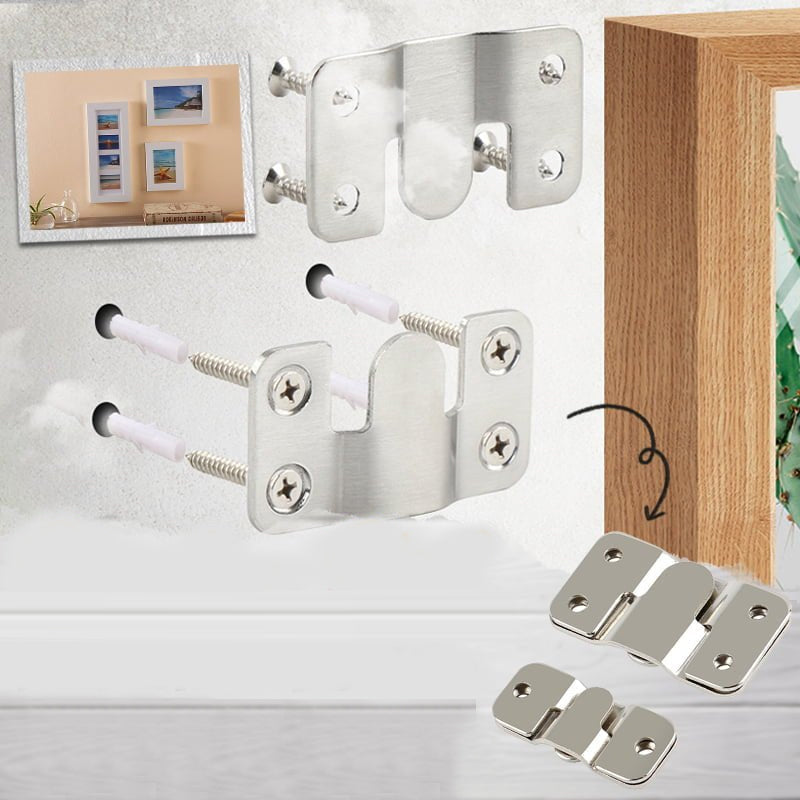 Unisex Stainless Steel Interlock Hanging Buckle Flush Mount Bracket